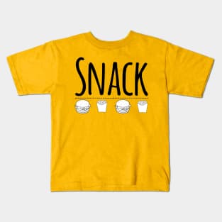 Snack (Cheeseburger & Fries) Kids T-Shirt